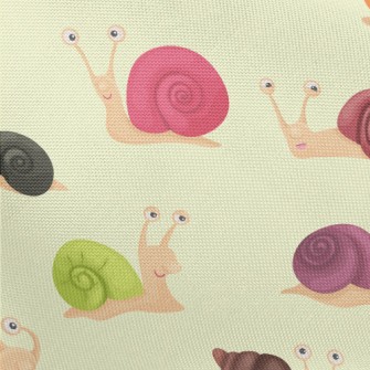 Colorful Snail Shells Pongee