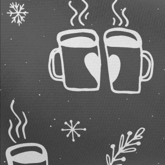 Couple Cup Of Hot Tea Pongee