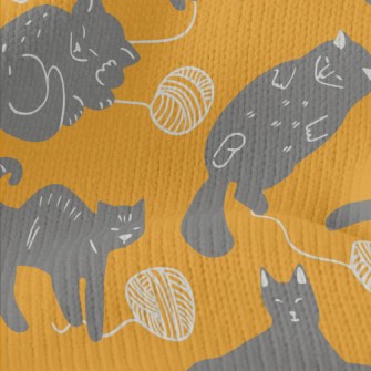 Cute Black Cat Stretch Jersey