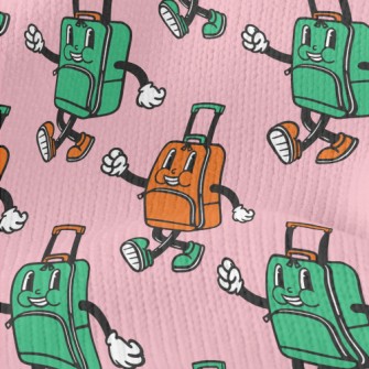 Walking Face Suitcase Stretch Jersey
