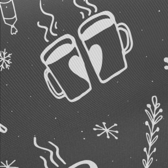 Couple Cup Of Hot Tea Midweight Cotton Poplin