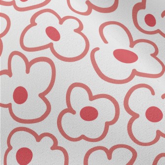 Large Line Flowers Chiffon