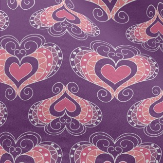 Splicing Tile Heart Chiffon