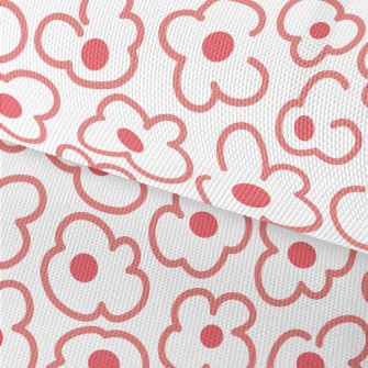 Large Line Flowers Waterproof Oxford