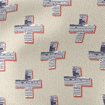 Retro Striped Cross Waterproof Canvas