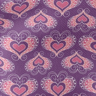 Splicing Tile Heart Waterproof Canvas