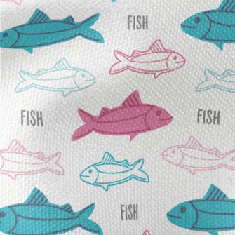 Fish Swimming Around Waterproof Canvas