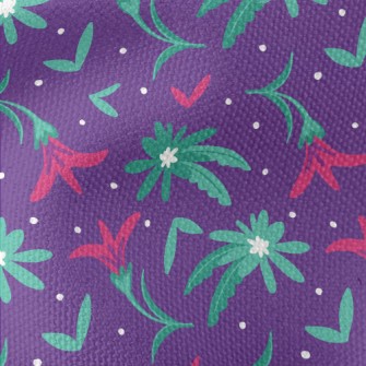 Small Flowers With Green Leave Waterproof Canvas