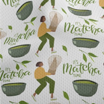 Matcha Making Experience Athletic Mesh Flat Back