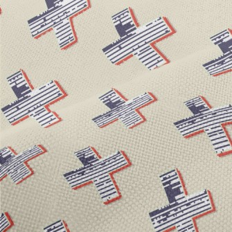 Retro Striped Cross Performance Linen