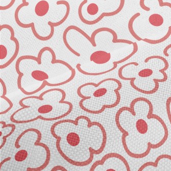 Large Line Flowers Performance Linen