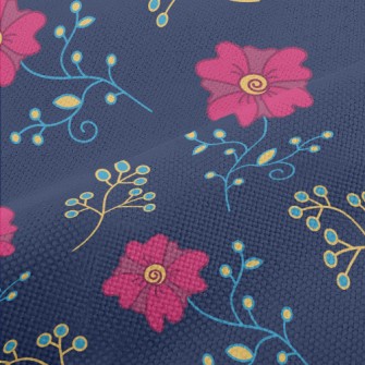 Flowers Blooming In The Dark N Performance Linen