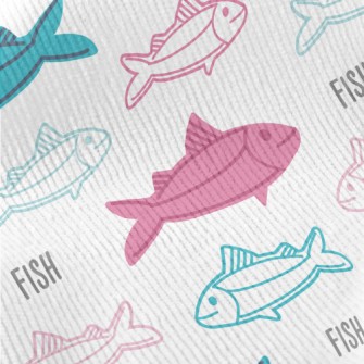Fish Swimming Around Standard Corduroy