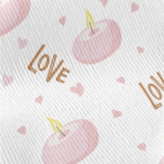 Love Round Candle Standard Corduroy