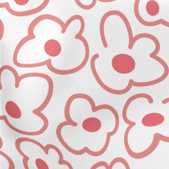 Large Line Flowers Stretch Ponte