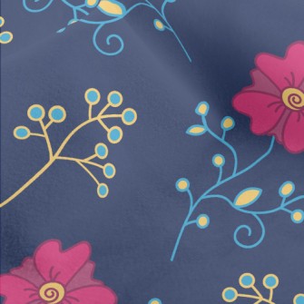 Flowers Blooming In The Dark N Micro Fleece