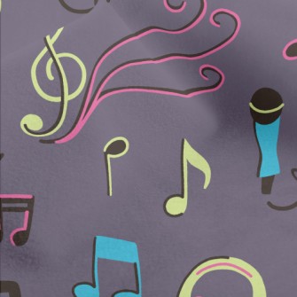 Retro And Charming Music Micro Fleece