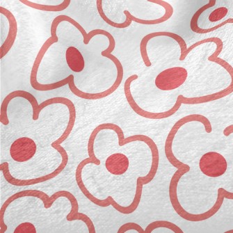 Large Line Flowers Minky
