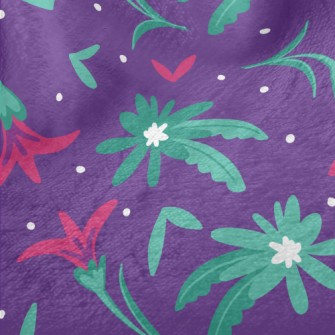 Small Flowers With Green Leave Minky