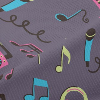 Retro And Charming Music Piqué