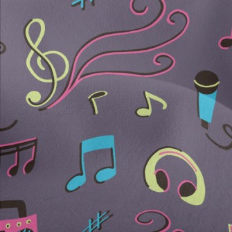 Retro And Charming Music Lightweight Performance Linen