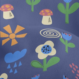 Fairy Tale World Flower Lightweight Performance Linen
