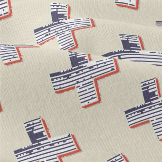 Retro Striped Cross Modern Jersey