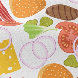 Sliced Burger Ingredients Modern Jersey