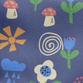 Fairy Tale World Flower Jersey Backed Fleece