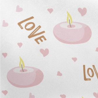 Love Round Candle Pongee