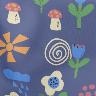 Fairy Tale World Flower Lightweight Cotton Poplin