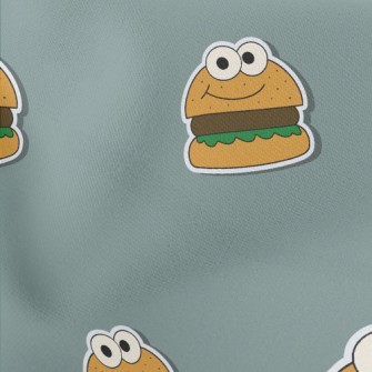Big Eyes Burger Lightweight Cotton Poplin