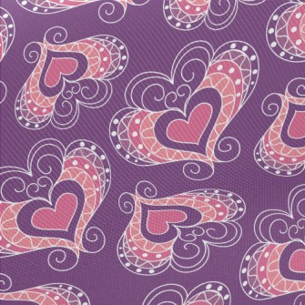 Splicing Tile Heart Midweight Cotton Poplin