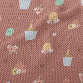 Easter Cup Cakes Birdseye Piqué