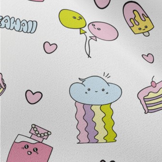 Dreamy Cute Graffiti Chiffon