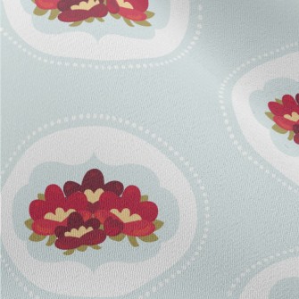Cartoon Elegant Flowers Chiffon