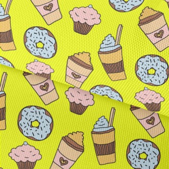 Desserts And Milkshakes Waterproof Oxford