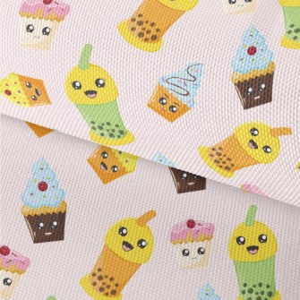 Cup Cake With Bubble Tea Waterproof Oxford