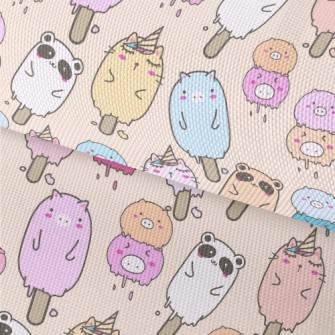 Cute Animal Ice Cream Waterproof Oxford