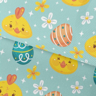Happy Chick And Easter Eggs Waterproof Oxford