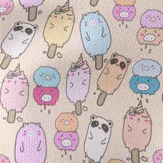 Cute Animal Ice Cream Waterproof Canvas