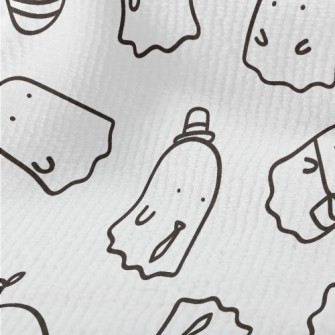 Hand Drawn Cute Little Ghost Terry