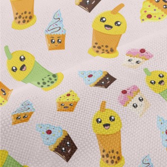 Cup Cake With Bubble Tea Performance Linen