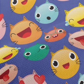 Colorful Cat Emoji Performance Linen