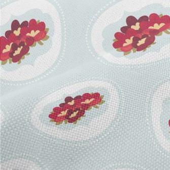 Cartoon Elegant Flowers Performance Linen