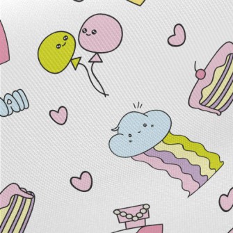 Dreamy Cute Graffiti Twill