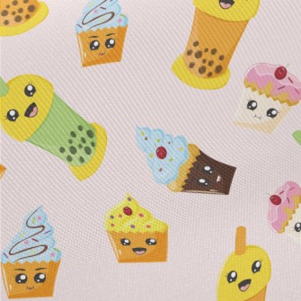 Cup Cake With Bubble Tea Twill