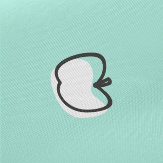 White Apple Silhouette Twill