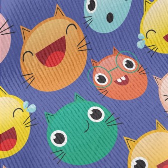 Colorful Cat Emoji Standard Corduroy