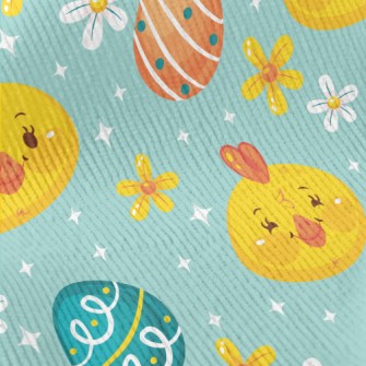 Happy Chick And Easter Eggs Standard Corduroy